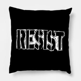 Punk - RESIST white Pillow