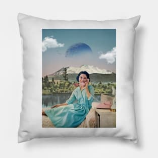 Invitation Call - Surreal/Collage Art Pillow