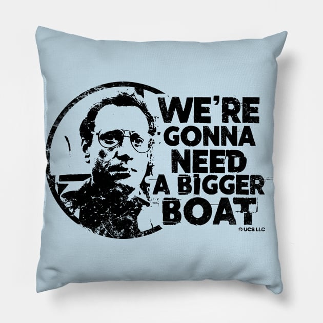 Jaws movie we're going to need a bigger boat. Birthday party gifts. Officially licensed merch. Perfect present for mom mother dad father friend him or her Pillow by SerenityByAlex