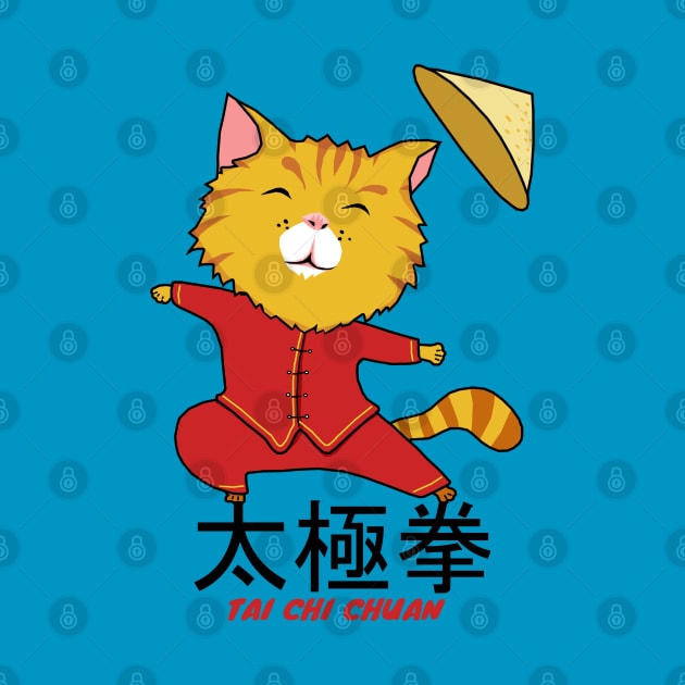 Tai Chi Chuan Cat by KewaleeTee