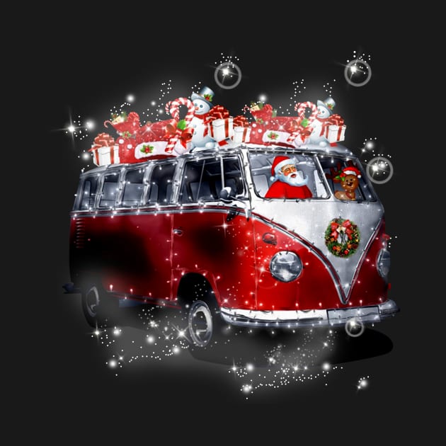 Car_Christmas_Santa_Clause_Driving_Bus by TeeAbe