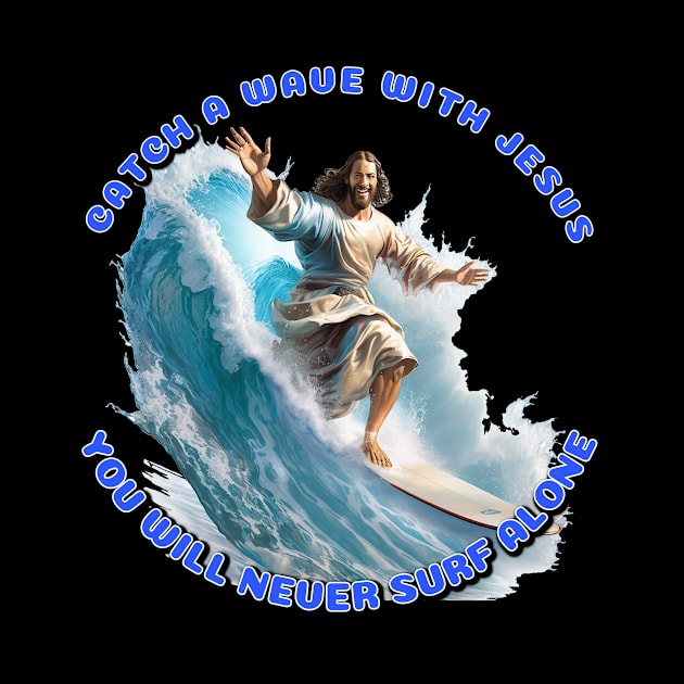 Jesus surfing by infernoconcepts