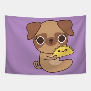 Taco Pug Tapestry