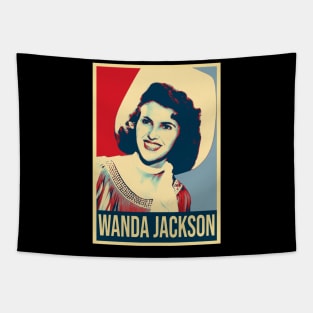 Queen of Rockabilly Style Wanda Vintage Music Couture Tapestry