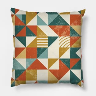 retro geometric design Pillow