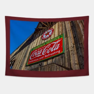 Vintage Coca Cola Sign Tapestry