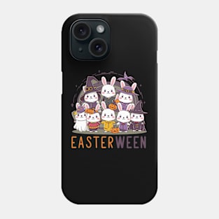 Cute Bunnies in Costumes Easterween Celebration Phone Case