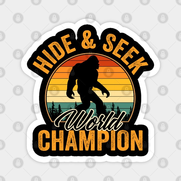 Hide and Seek Sasquatch Magnet by SmithyJ88