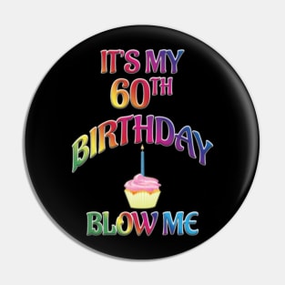 60th Birthday Pin