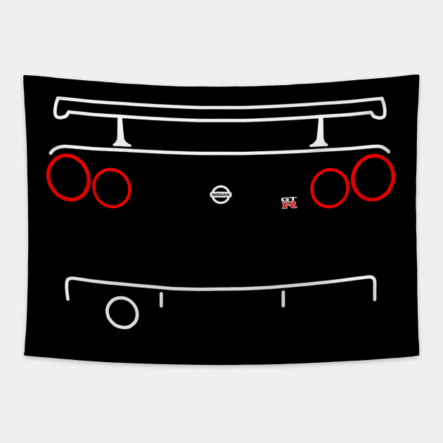 gtr R34 Tapestry by classic.light