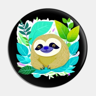 Sloth Life Pin