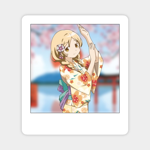 Mami Tomoe - Summer Festival 2021 Magnet by YueGraphicDesign