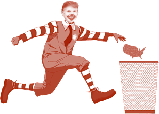 RONALD MCDONALD TRUMP Magnet