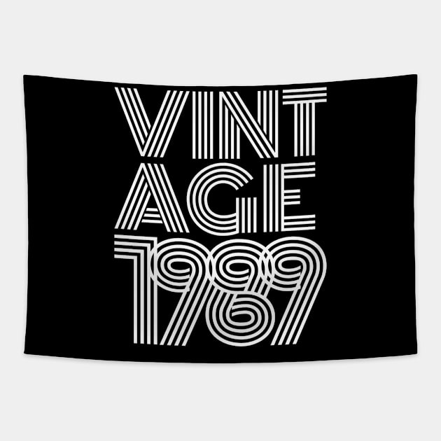 Vintage 1989 Retro 80's 30th Birthday Gift Tapestry by peter2art