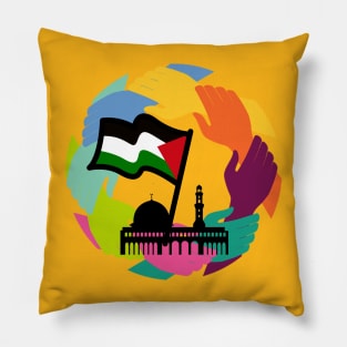 Palestine Solidarity - Free Palestine Pillow