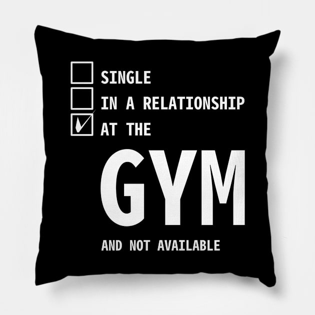 IN LOVE WITH GYM Pillow by MoreThanThat