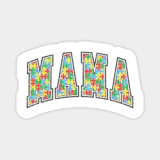 Puzzle Mama Autism Awareness Gift for Birthday, Mother's Day, Thanksgiving, Christmas Magnet