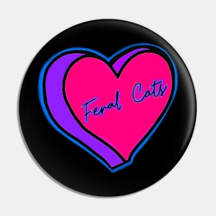 Feral Cat lover Pin