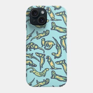 Playful Otters All Over Print Phone Case