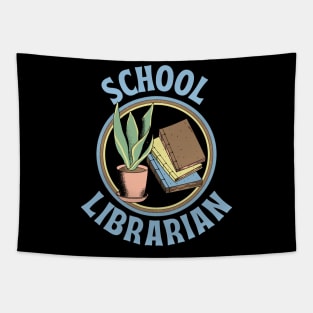 School Librarian T-Shirt Tapestry