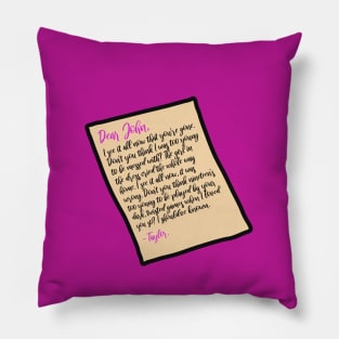 dear john (taylor's version) Pillow