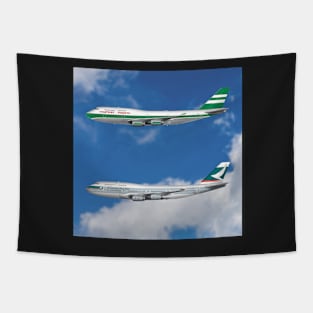 Cathay Pacific 747-400 Flying Livery Tapestry