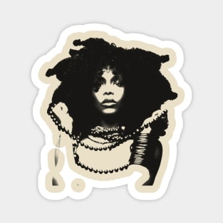 Erykah Badu - Pencil Drawing Style Magnet