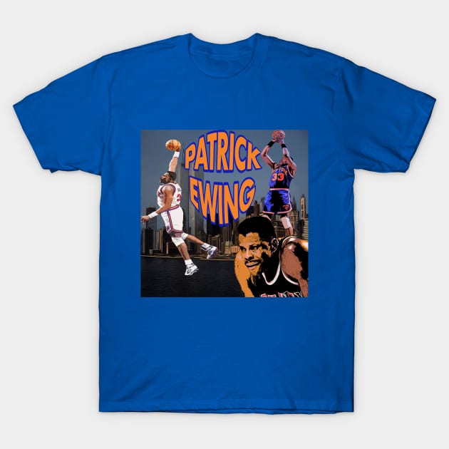 90's New York Knicks Patrick Ewing T-Shirt Size Small