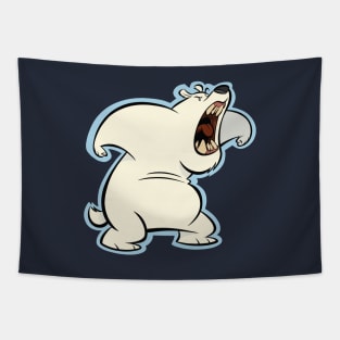 Polar Bear Roar Tapestry