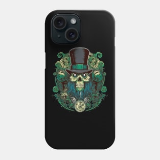 Steampunk like skull with Zylinder Phone Case