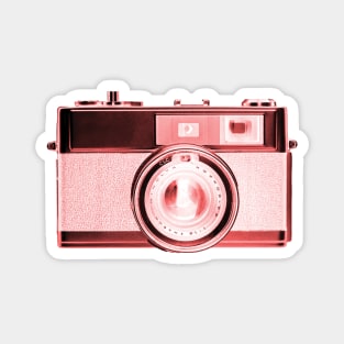 Red - Vintage 1960s Rangefinder Camera Magnet