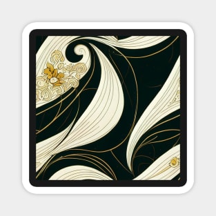 Art Nouveau floral pattern, model 13 Magnet