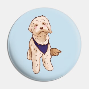 Cute Golden Doodle Pin