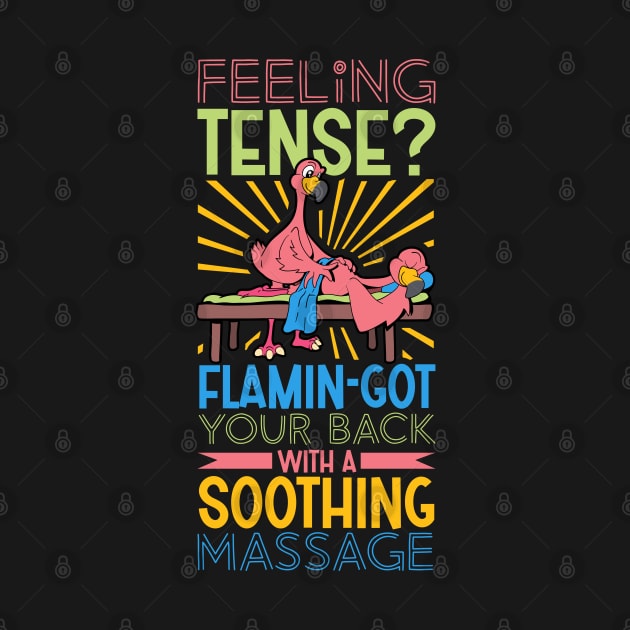 Flamingo is Massage Therapist by Modern Medieval Design