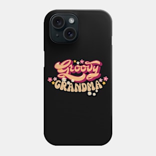 Funny Young Groovy Cool Hippie Best Grandma Mother's Day Humor Phone Case