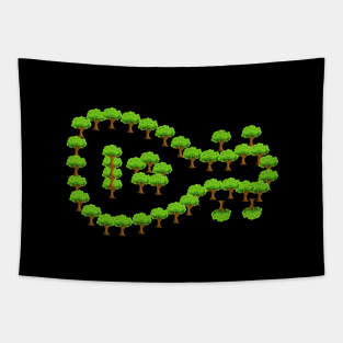 Nature Green Guitar Tapestry