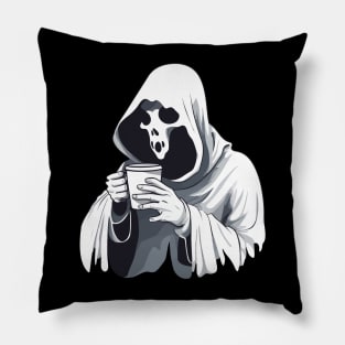 Coffee Ghost Pillow