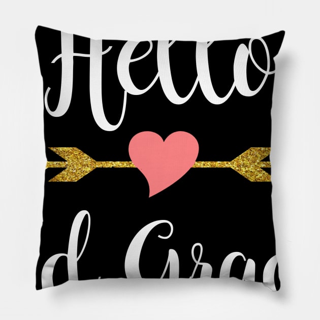 Hello 3rd Grade Back To School Pillow by Elliottda