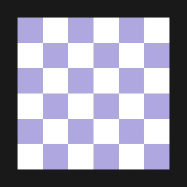 #2 Lilac and white checkerboard print by bettyretro