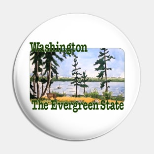 Washington, The Evergreen State Pin