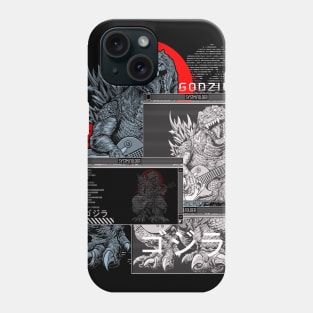 SYSTM.GLITCH URBAN GODZILLA Phone Case