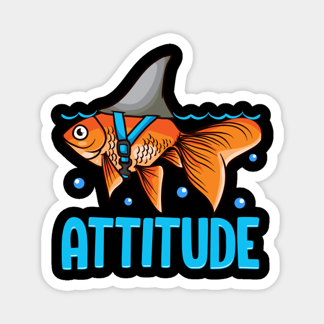 Attitude of a Shark Fish Confidence & Self Belief Magnet by theperfectpresents
