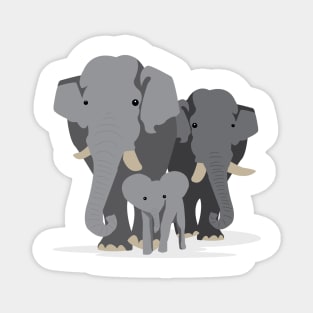 Elephant Family Magnet