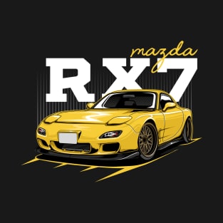 Mazda RX7 Yellow T-Shirt