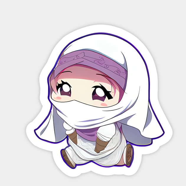 Anime Hijab Stickers for Sale