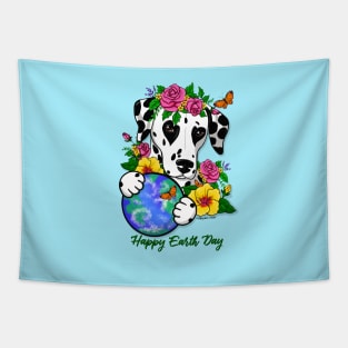 Dalmatian Happy Earth Day Tapestry