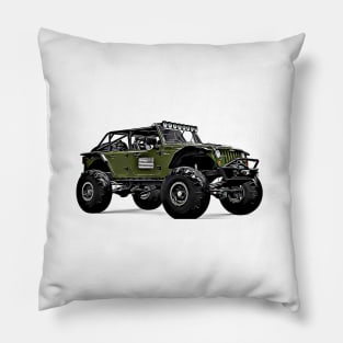 Wrangler Truck Cartoon Pillow