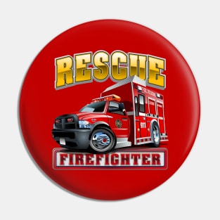 Cartoon Fire Truck Pin