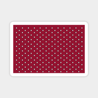 Maroon VSCO Retro Aesthetic Stars pattern Magnet