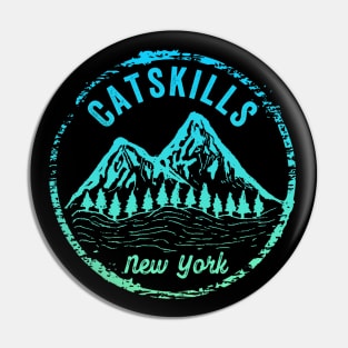 The Catskills New York NY Mountains Family Vacation Gift Pin